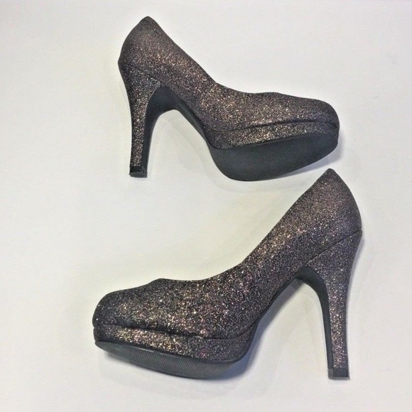 Madden Girl Fawwn Glitter Sparkle Purple Pumps - Picture 3 of 8